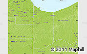 Physical Map of Lake County