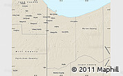 Shaded Relief Map of Lake County