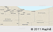 Shaded Relief Panoramic Map of Lake County