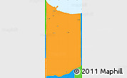 Political Simple Map of Lake County