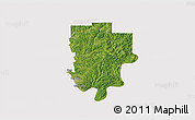 Satellite 3D Map of Perry County, cropped outside