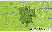 Satellite 3D Map of Perry County, physical outside