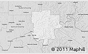Silver Style 3D Map of Perry County