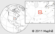 Blank Location Map of Rush County