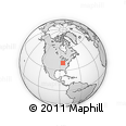 Outline Map of Rush County