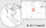 Blank Location Map of Tippecanoe County