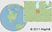 Savanna Style Location Map of Tippecanoe County