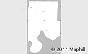 Gray Simple Map of Vanderburgh County, single color outside