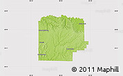 Physical Map of Washington County, cropped outside