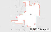 Silver Style Simple Map of ZIP code 51012