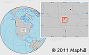 Gray Location Map of ZIP code 51452