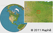 Satellite Location Map of ZIP code 51452