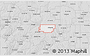Silver Style 3D Map of ZIP code 51461