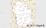 Classic Style Simple Map of ZIP codes starting with 515