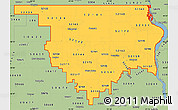 Savanna Style Simple Map of ZIP codes starting with 521