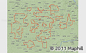 Savanna Style 3D Map of ZIP codes starting with 522