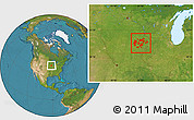 Satellite Location Map of ZIP codes starting with 522