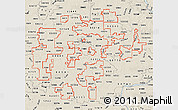 Classic Style Map of ZIP codes starting with 522