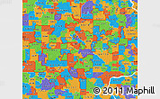 Political Map of ZIP codes starting with 522