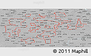 Gray Panoramic Map of ZIP codes starting with 522