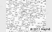 Blank Simple Map of ZIP codes starting with 522