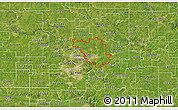 Satellite 3D Map of ZIP code 52302