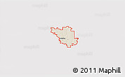 Shaded Relief 3D Map of ZIP code 52302, cropped outside