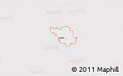 Silver Style 3D Map of ZIP code 52302, single color outside