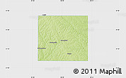 Physical Map of Adair County, single color outside