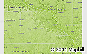 Physical Map of Dubuque County
