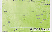 Physical Map of Iowa