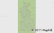 Savanna Style 3D Map of ZIP codes starting with 660, single color outside