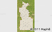 Shaded Relief 3D Map of ZIP codes starting with 660, satellite outside