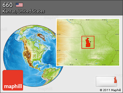 Physical Location Map of ZIP Codes Starting with 660