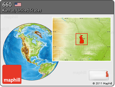 Physical Location Map of ZIP Codes Starting with 660