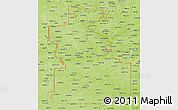 Physical Panoramic Map of ZIP codes starting with 660
