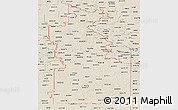 Shaded Relief Panoramic Map of ZIP codes starting with 660