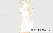 Classic Style Simple Map of ZIP codes starting with 660