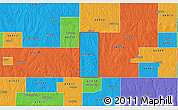 Political 3D Map of ZIP code 66941