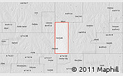 Silver Style 3D Map of ZIP code 66941