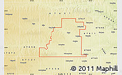 Physical Map of ZIP code 67601