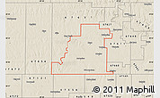 Shaded Relief Map of ZIP code 67601