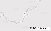 Silver Style 3D Map of ZIP code 40258, single color outside