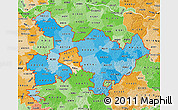 Political Shades Map of ZIP codes starting with 403