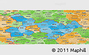 Political Shades Panoramic Map of ZIP codes starting with 403