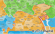 Political Shades 3D Map of ZIP codes starting with 420