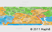 Political Shades Panoramic Map of ZIP codes starting with 420