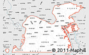 Silver Style Simple Map of ZIP codes starting with 420