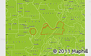Physical Map of ZIP code 42050
