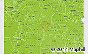 Physical Map of ZIP code 42069